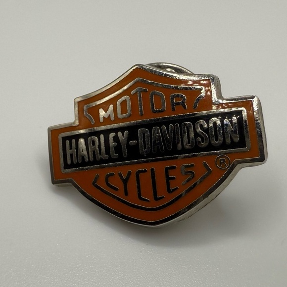 Harley-Davidson Orange and Black Cuff Links - Picture 2 of 4